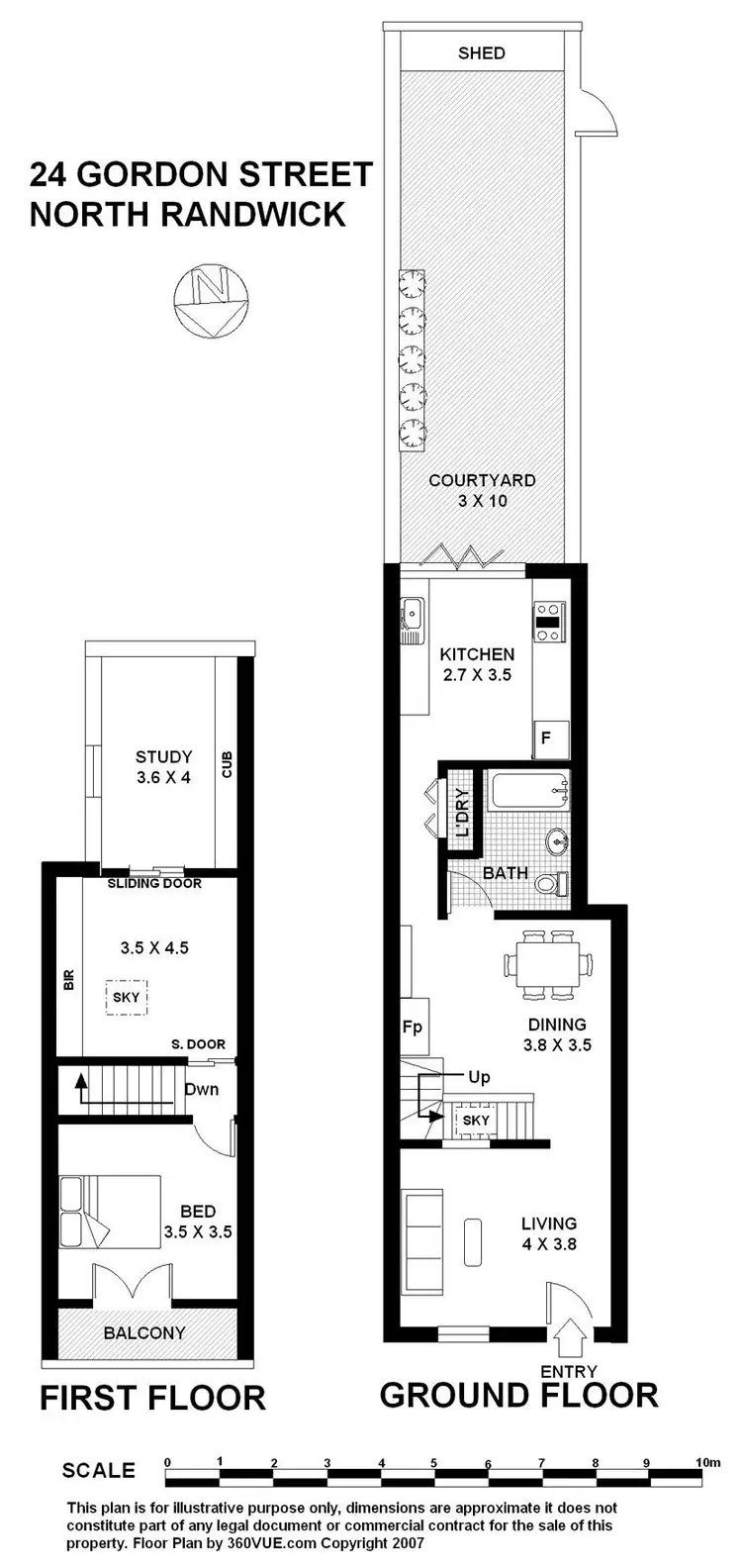 Floorplan of Homely terrace listing, 24 Gordon Street, Randwick NSW 2031