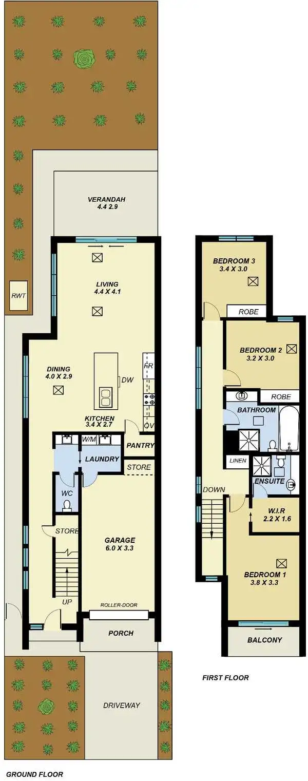 Floorplan of Homely townhouse listing, 56 Laurence Street, South Plympton SA 5038