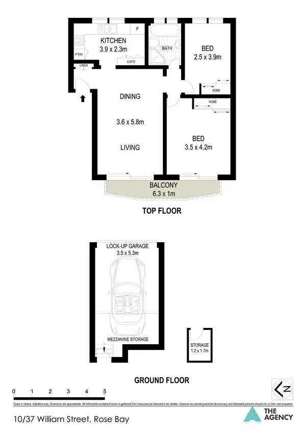 Floorplan of Homely apartment listing, 10/37 William Street, Rose Bay NSW 2029