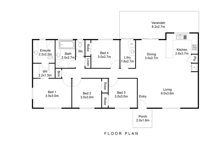 Floorplan of Homely house listing, 10 Coolah Place, Cooroibah QLD 4565