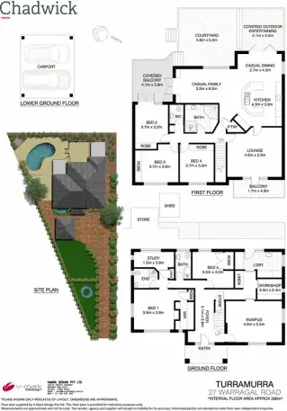 Floorplan of Homely house listing, 27 Warragal Road, Turramurra NSW 2074