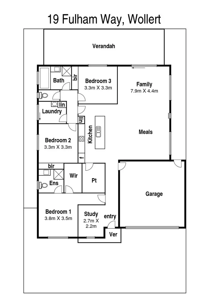 Floorplan of Homely house listing, 19 Fulham Way, Wollert VIC 3750