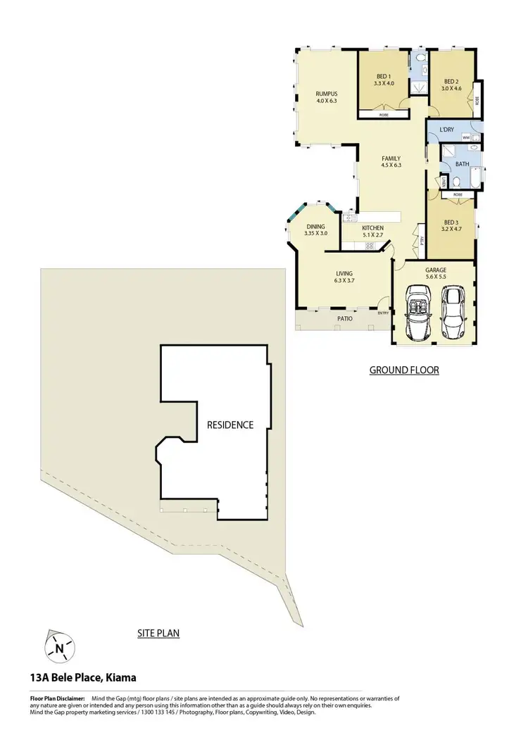 Floorplan of Homely house listing, 13a Bele Place, Kiama NSW 2533