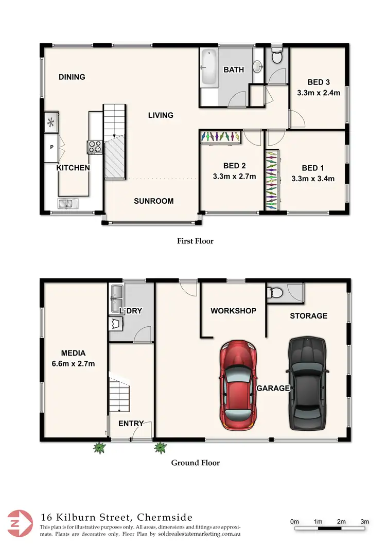 Floorplan of Homely house listing, 16 Kilburn Street, Chermside QLD 4032