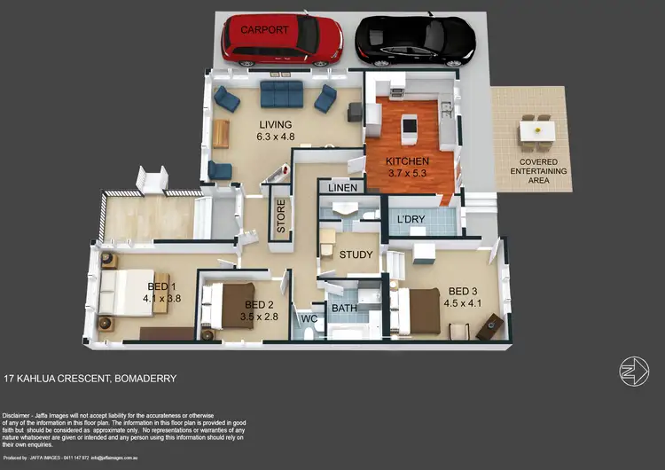 Floorplan of Homely house listing, 17 Kahlua Crescent, Bomaderry NSW 2541