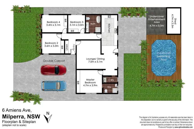 Floorplan of Homely house listing, 6 Amiens Avenue, Milperra NSW 2214