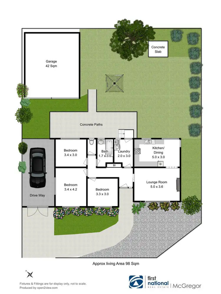Floorplan of Homely house listing, 2 Acacia Crescent, Gagebrook TAS 7030