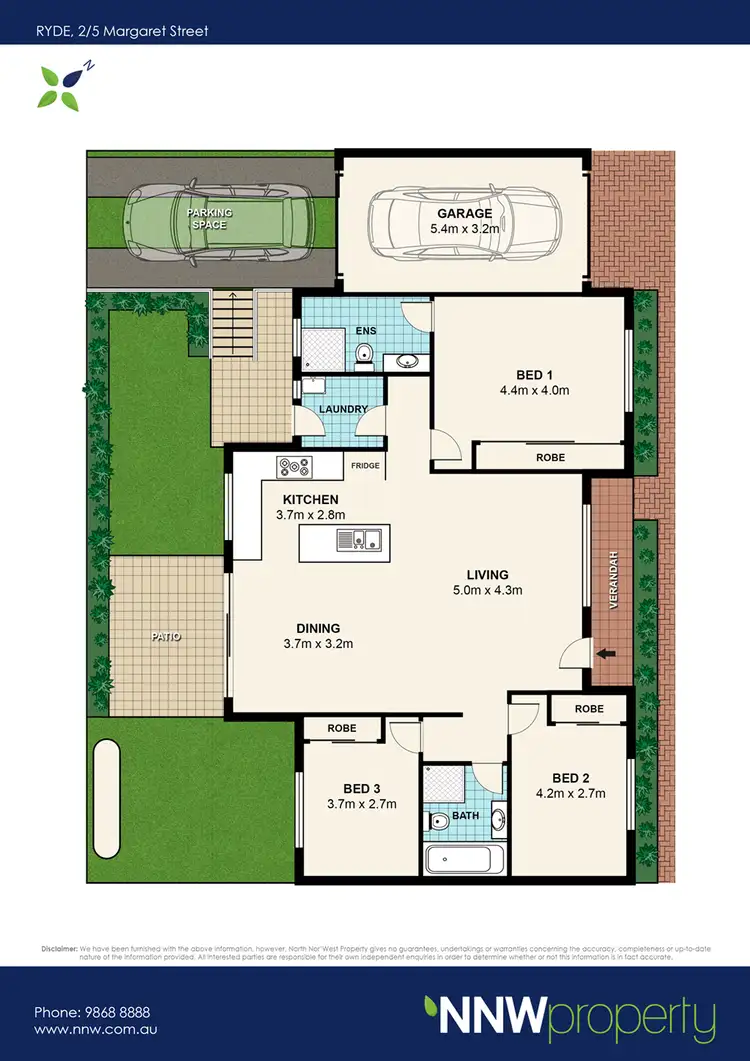 Floorplan of Homely villa listing, 2/5 Margaret Street, Ryde NSW 2112