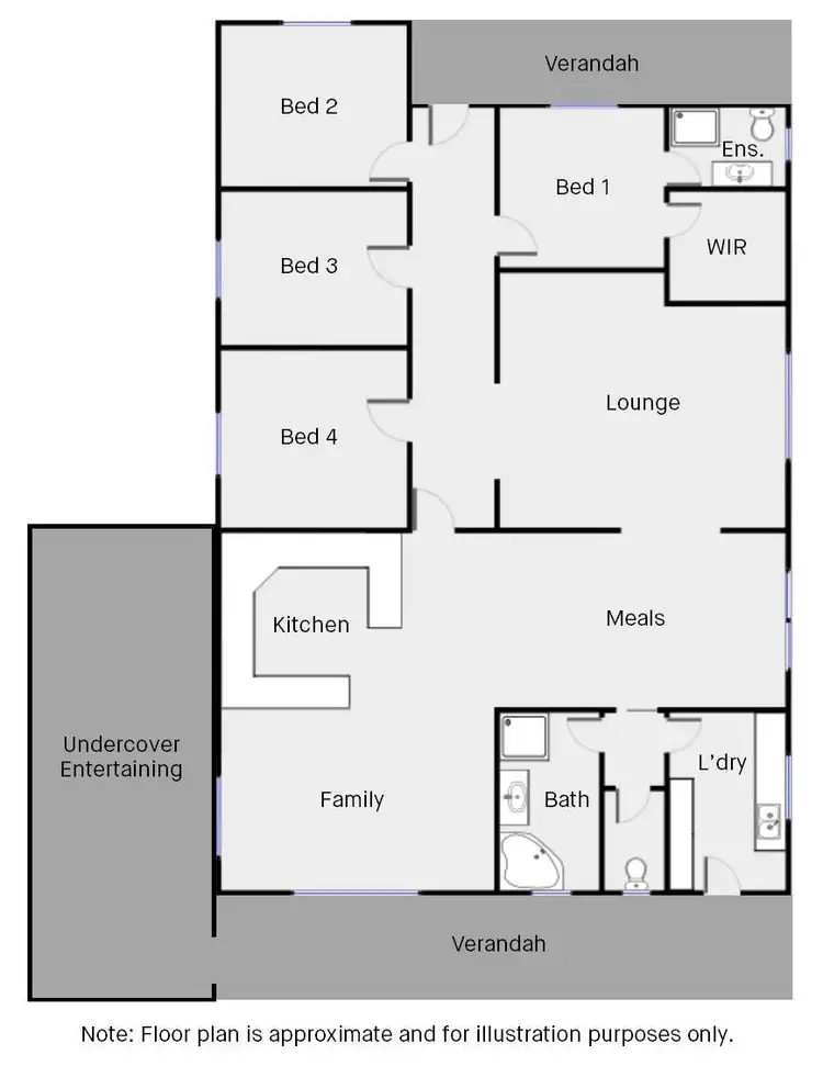 Floorplan of Homely house listing, 17 First Street, Merbein VIC 3505