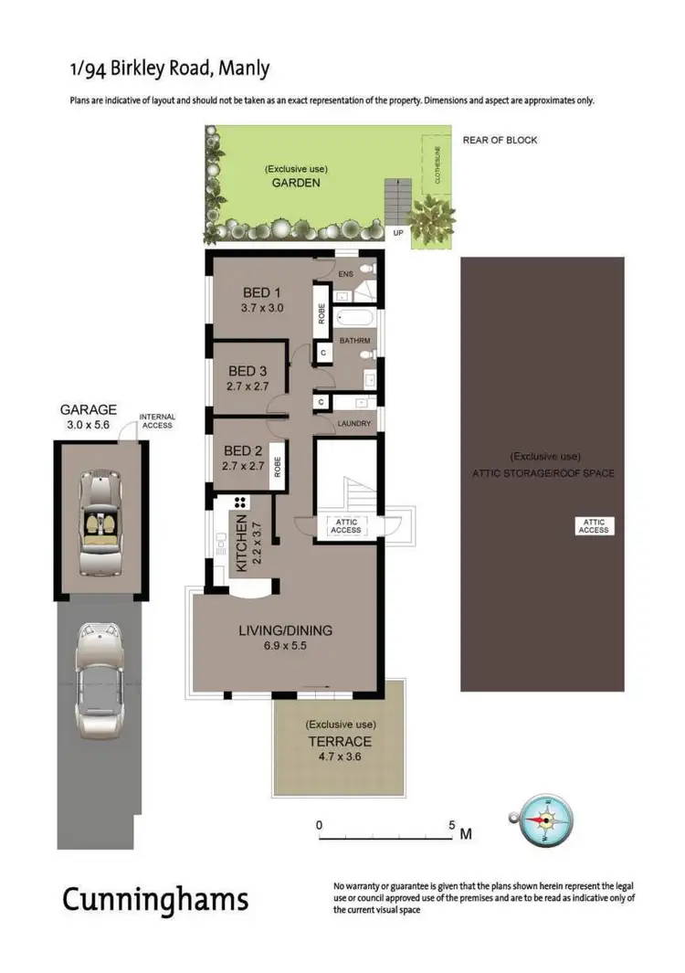 Floorplan of Homely unit listing, 1/94 Birkley Road, Manly NSW 2095