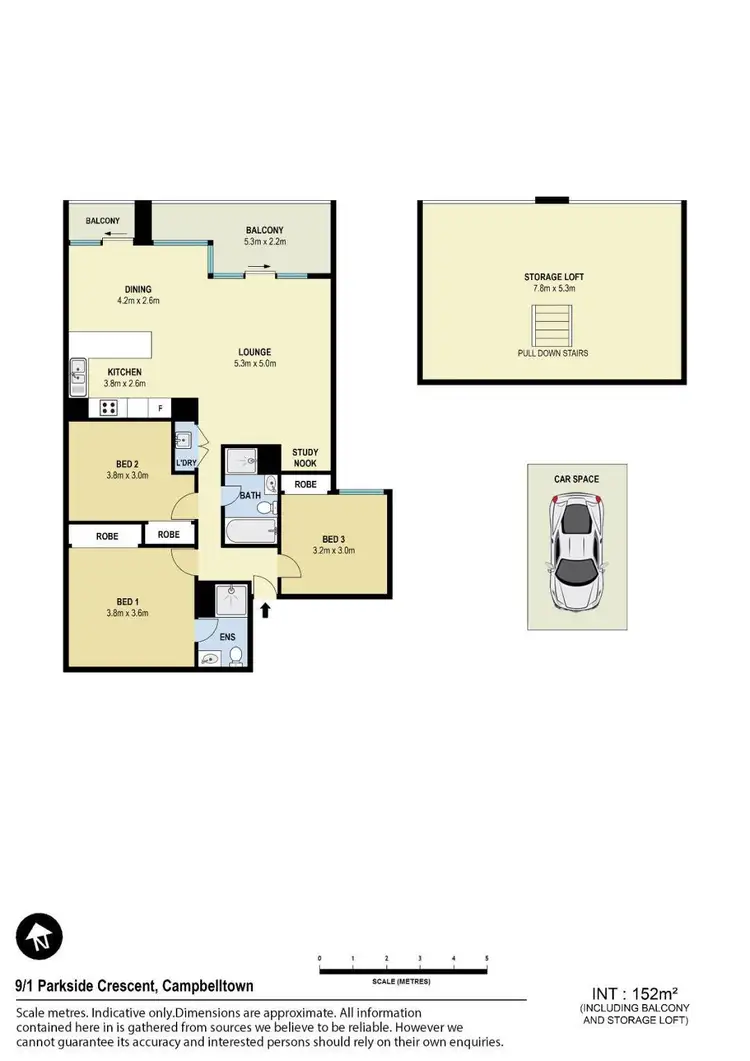 Floorplan of Homely apartment listing, 9/1-5 Parkside Crescent, Campbelltown NSW 2560