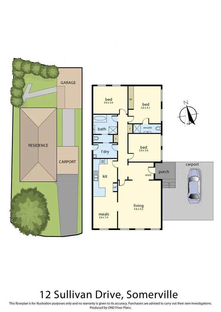 Floorplan of Homely house listing, 12 Sullivan Drive, Somerville VIC 3912