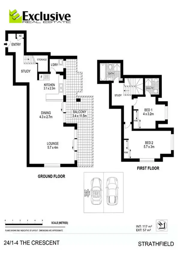 Floorplan of Homely apartment listing, 24/1-4 The Crescent, Strathfield NSW 2135