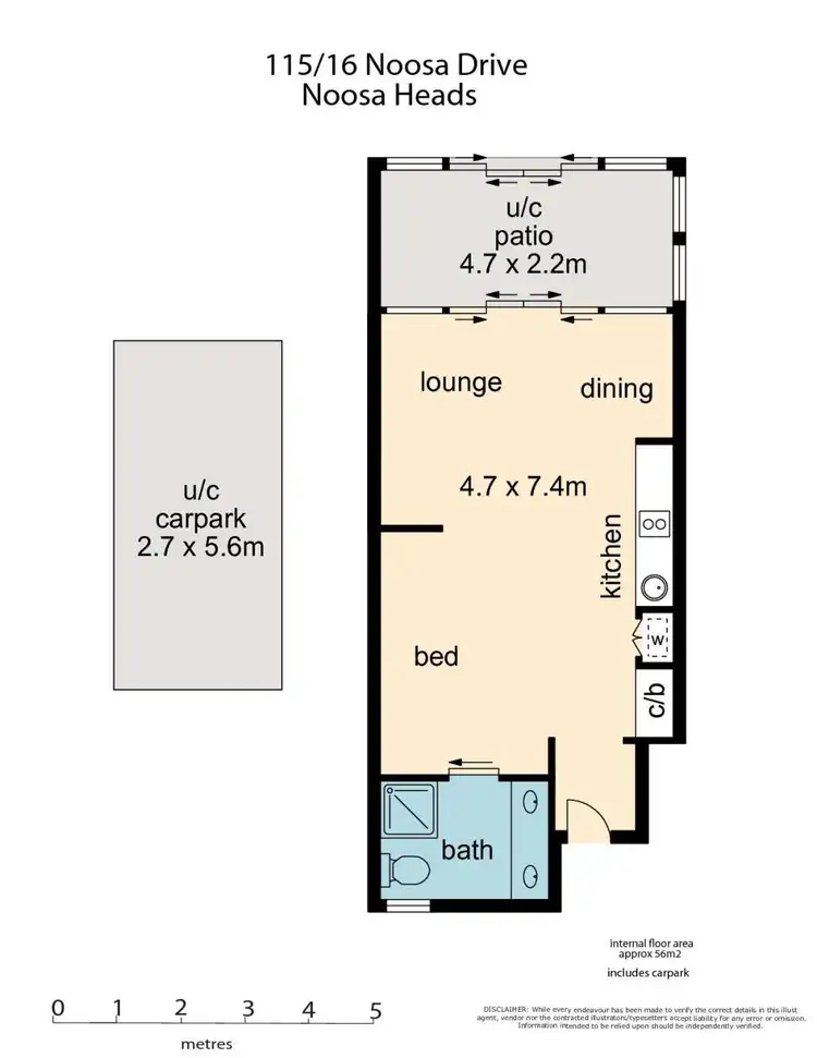 Floorplan of Homely unit listing, 115/16 Noosa Drive, Noosa Heads QLD 4567