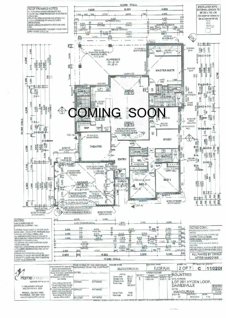 Floorplan of Homely house listing, 37 Hyden Loop, Dawesville WA 6211