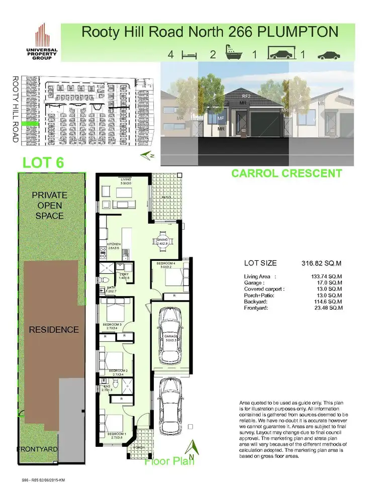 Floorplan of Homely house listing, 6/1-12 Carrol Crescent, Plumpton NSW 2761