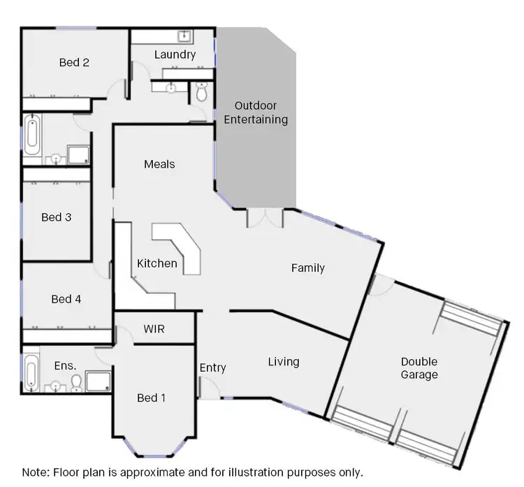Floorplan of Homely house listing, 7 Peter John Court, Mildura VIC 3500