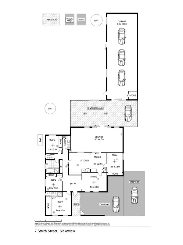 Floorplan of Homely house listing, 7 Smith Street, Blakeview SA 5114