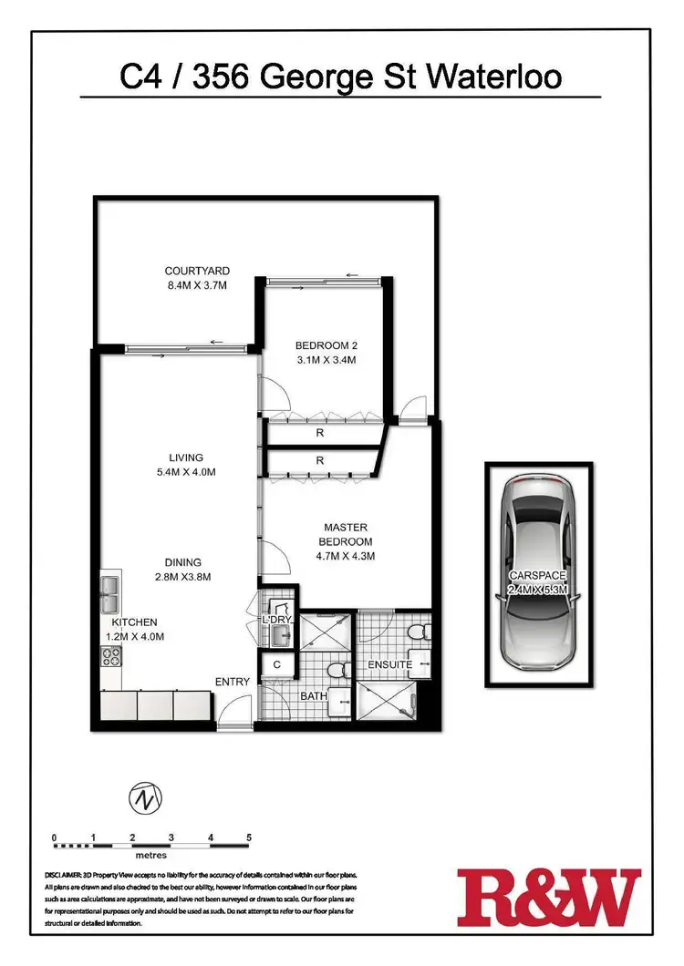 Floorplan of Homely apartment listing, C4/356 George Street, Waterloo NSW 2017