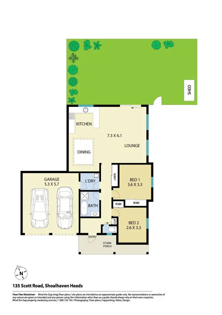 Floorplan of Homely house listing, 5/135 Scott Street, Shoalhaven Heads NSW 2535