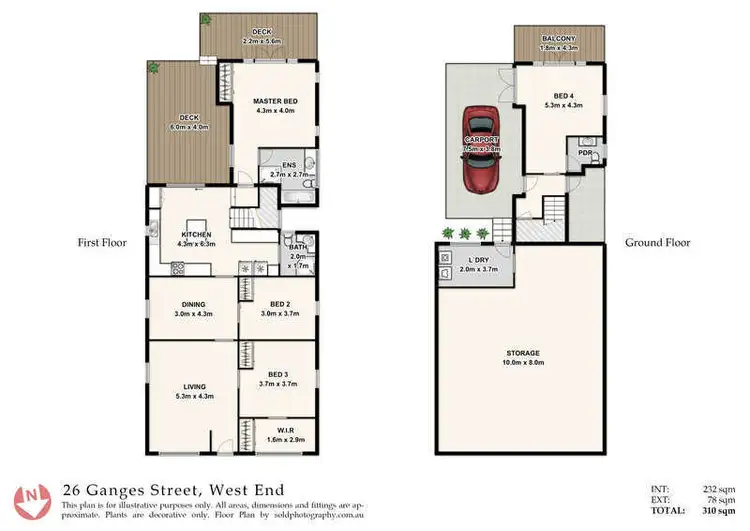 Floorplan of Homely house listing, 26 Ganges Street, West End QLD 4101