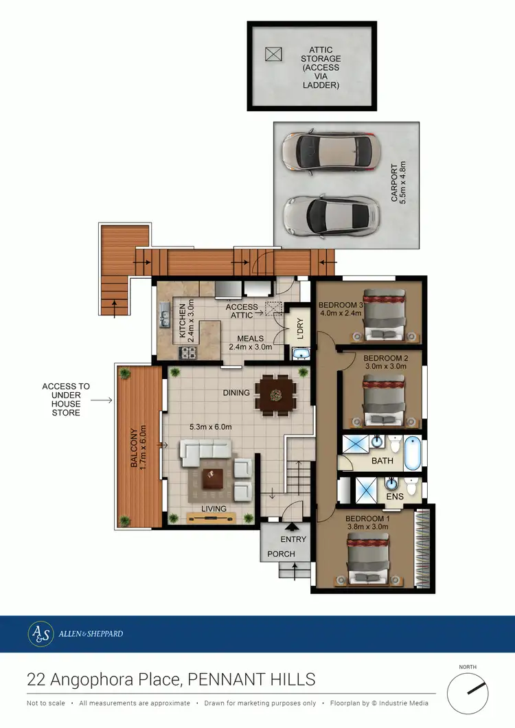 Floorplan of Homely house listing, 22 Angophora Place, Pennant Hills NSW 2120