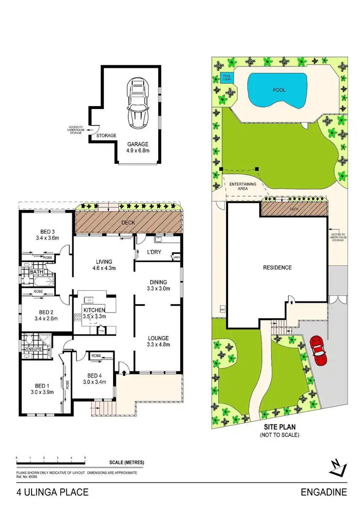 Floorplan of Homely house listing, 4 Ulinga Place, Engadine NSW 2233