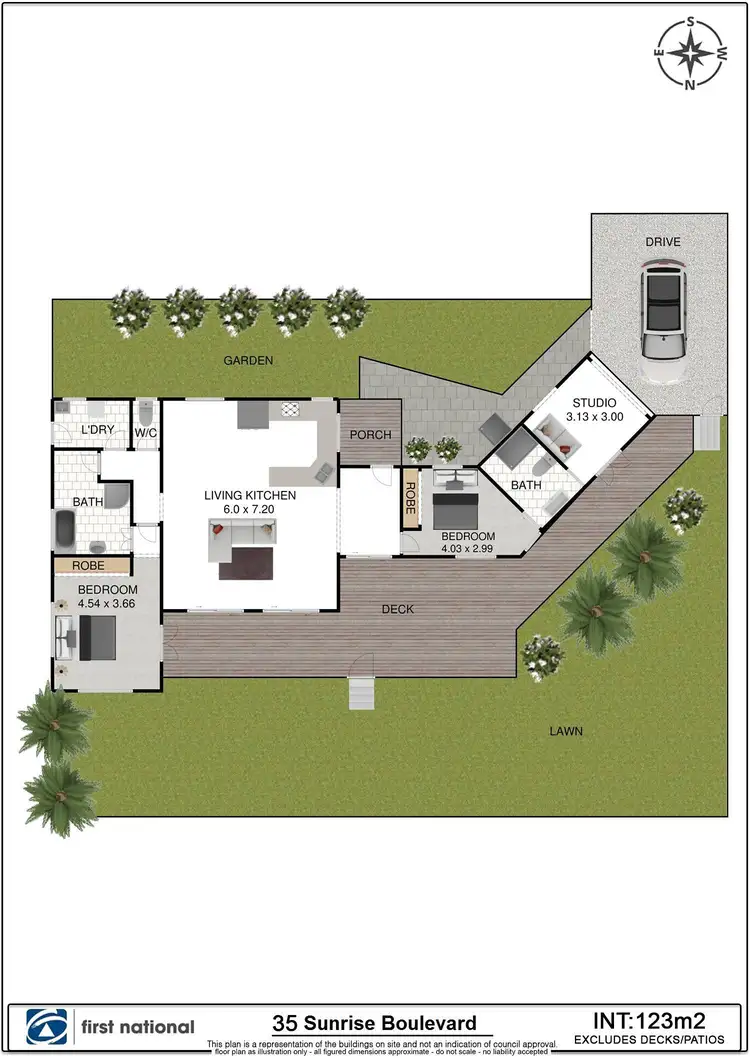 Floorplan of Homely house listing, 35 Sunrise Boulevard, Byron Bay NSW 2481