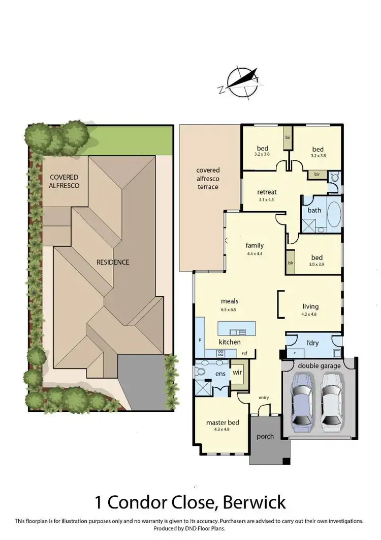 Floorplan of Homely house listing, 1 Condor Close, Berwick VIC 3806