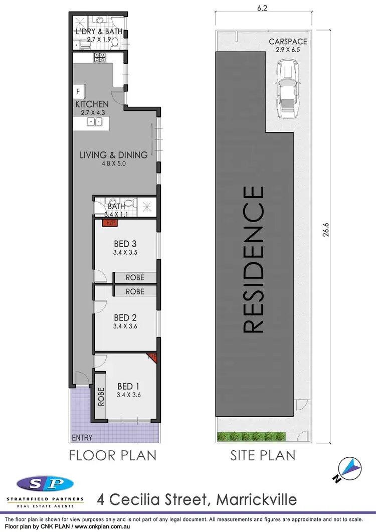 Floorplan of Homely house listing, 4 Cecilia Street, Marrickville NSW 2204