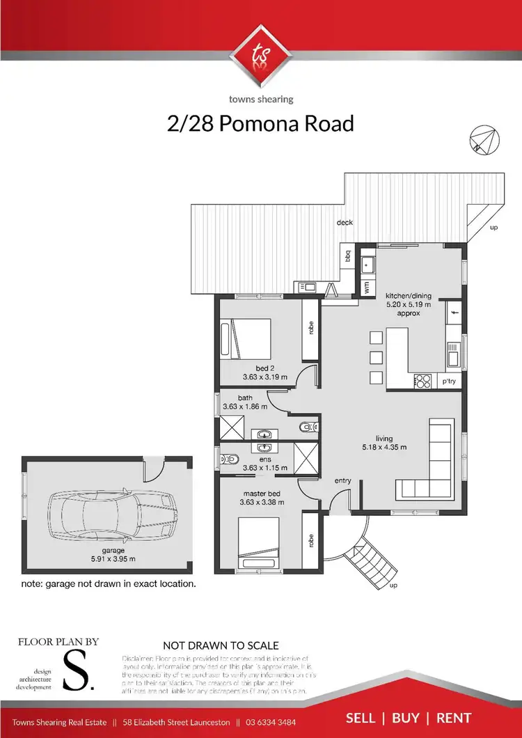 Floorplan of Homely unit listing, 2/28 Pomona Road, Riverside TAS 7250