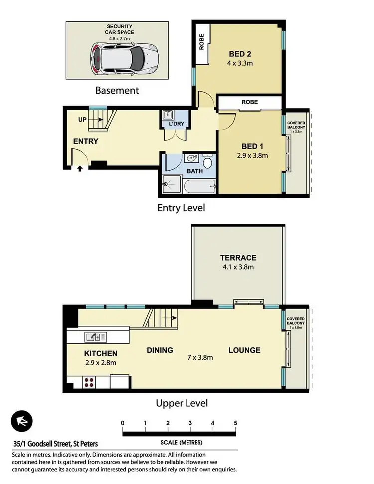 Floorplan of Homely apartment listing, 35/1 Goodsell Street, St Peters NSW 2044