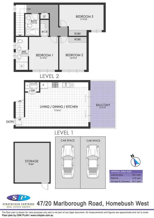 Floorplan of Homely apartment listing, 47/20-26 Marlborough Road, Homebush West NSW 2140