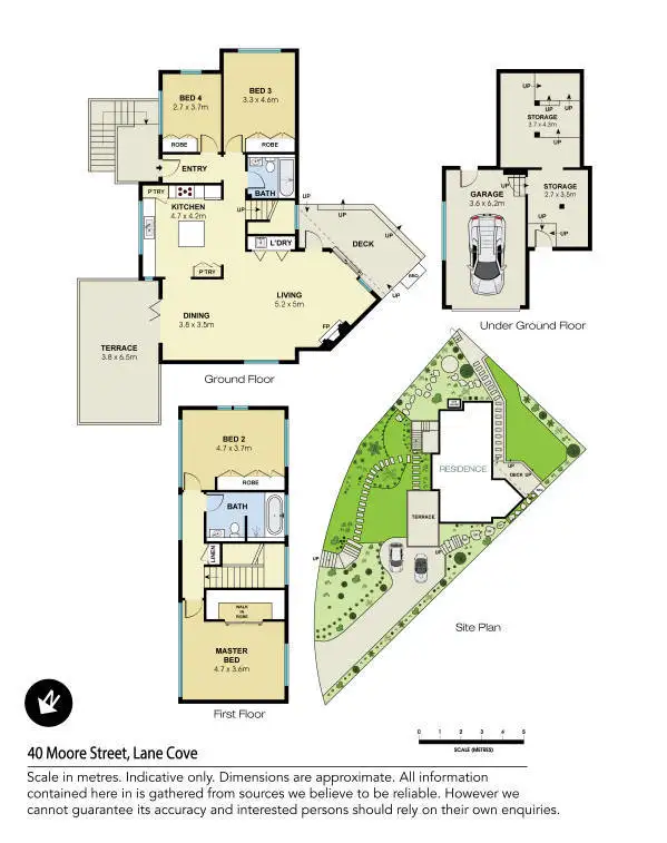 Floorplan of Homely house listing, 40 Moore Street, Lane Cove NSW 2066