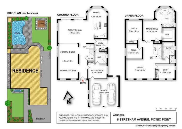 Floorplan of Homely house listing, 5 Stretham Avenue, Picnic Point NSW 2213