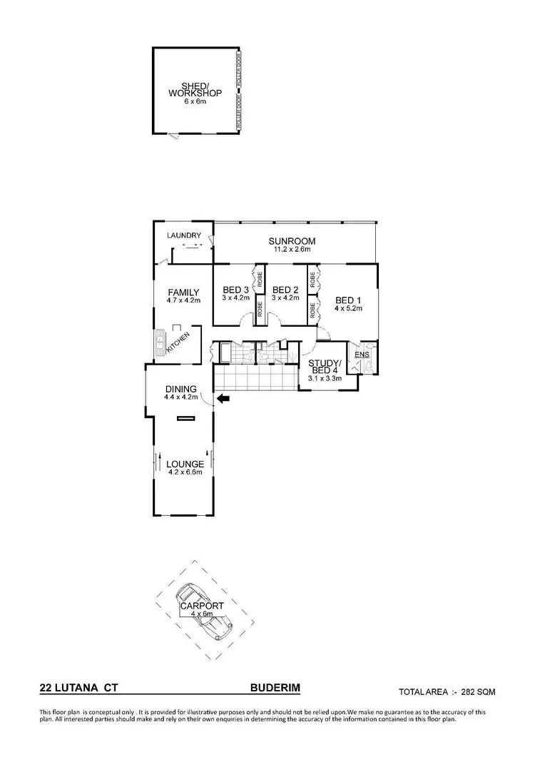 Floorplan of Homely house listing, 22 Lutana Court, Buderim QLD 4556