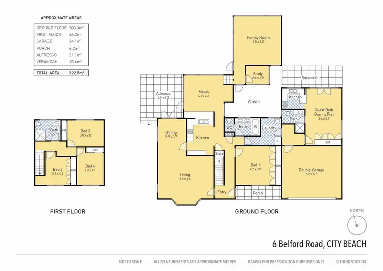 Floorplan of Homely house listing, 6 Belford Road, City Beach WA 6015