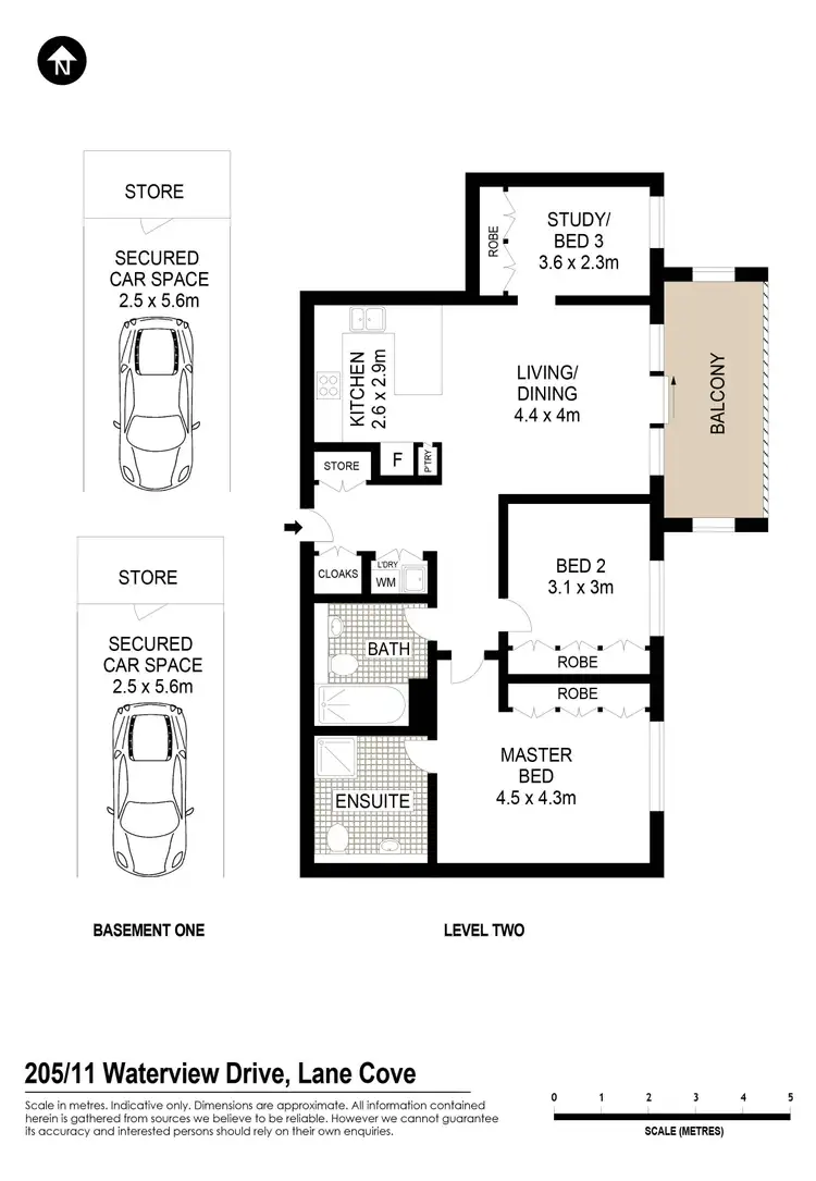 Floorplan of Homely apartment listing, 205/11 Waterview Drive, Lane Cove NSW 2066