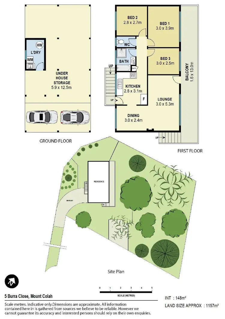 Floorplan of Homely house listing, 5 Burra Close, Mount Colah NSW 2079