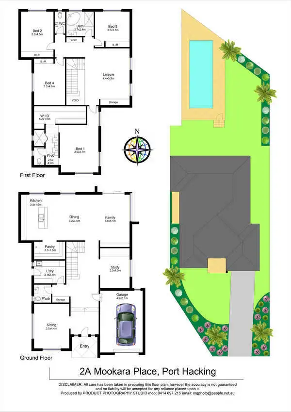 Floorplan of Homely house listing, 2A Mookara Place, Port Hacking NSW 2229