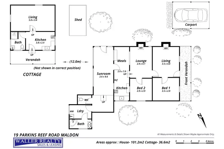Floorplan of Homely house listing, 19 Parkins Reef Road, Maldon VIC 3463