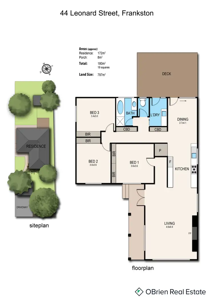 Floorplan of Homely house listing, 44 Leonard Street, Frankston VIC 3199