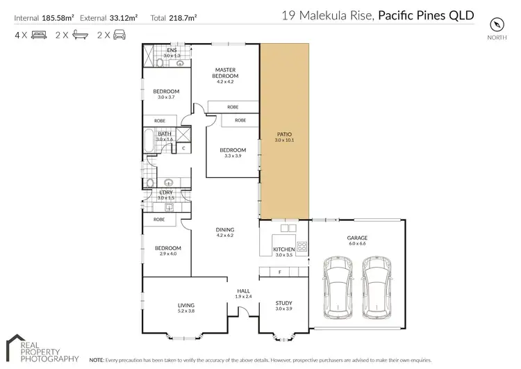 Floorplan of Homely house listing, 19 Malekula Rise, Pacific Pines QLD 4211