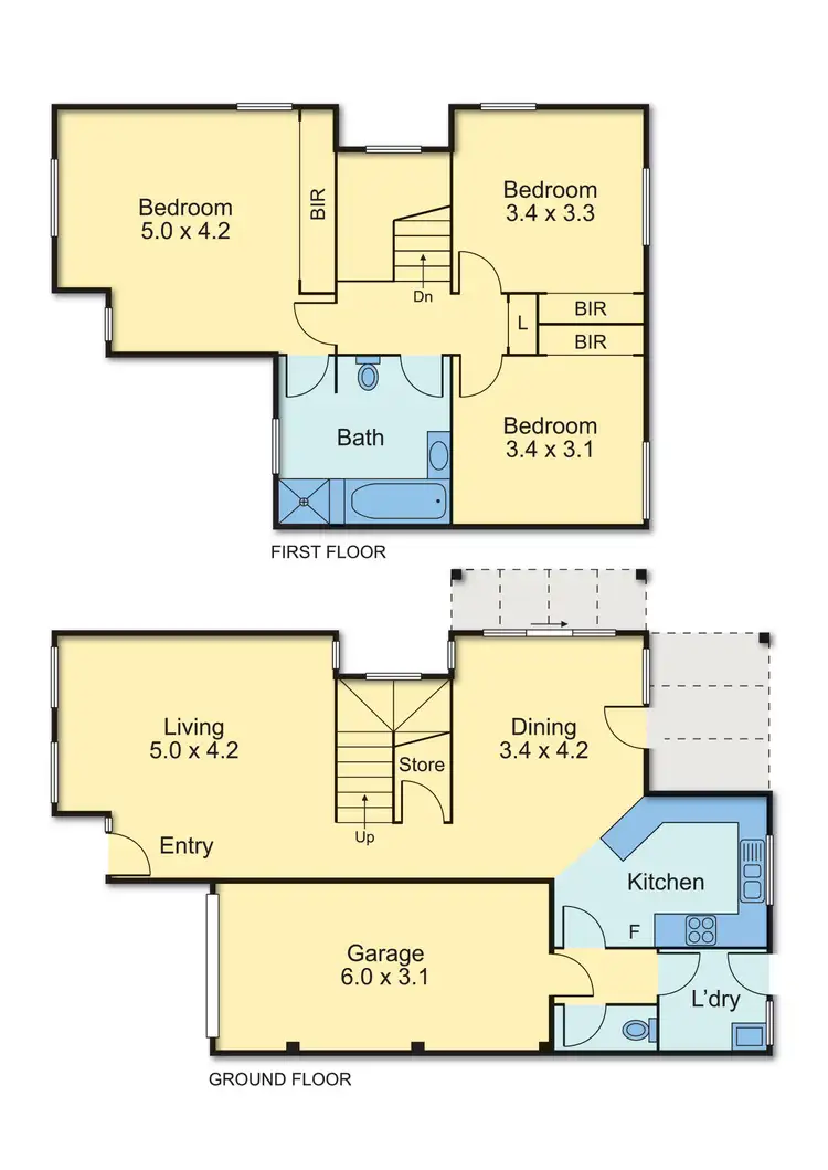 Floorplan of Homely townhouse listing, 20/19 Sovereign Place, Wantirna South VIC 3152