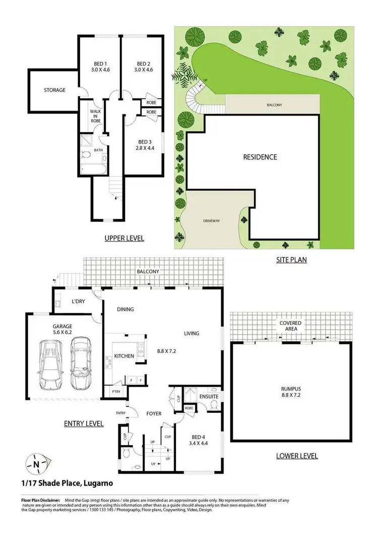 Floorplan of Homely townhouse listing, 1/17 Shade Place, Lugarno NSW 2210