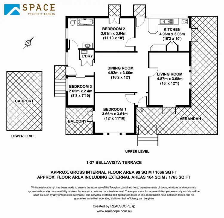 Floorplan of Homely townhouse listing, 37H Bellavista Terrace, Paddington QLD 4064
