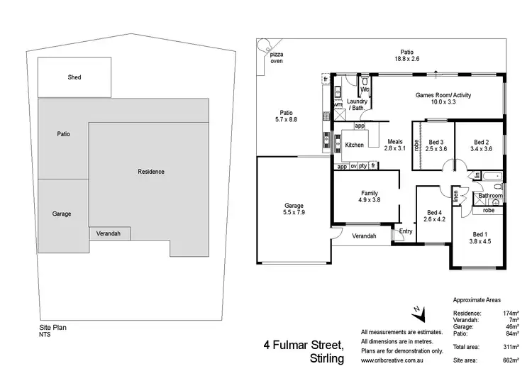 Floorplan of Homely house listing, 4 Fulmar Street, Stirling WA 6021