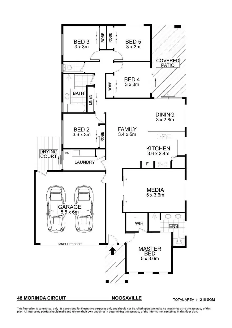 Floorplan of Homely house listing, 48 Morinda Circuit, Noosaville QLD 4566