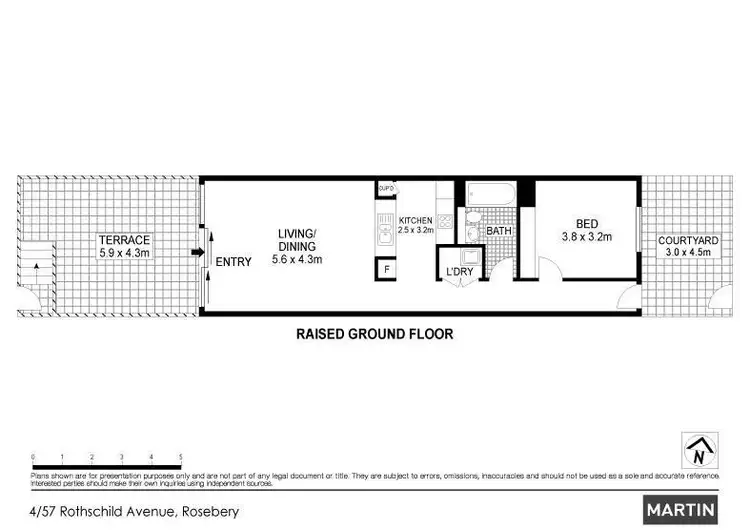 Floorplan of Homely apartment listing, 4/57 Rothschild Avenue, Rosebery NSW 2018