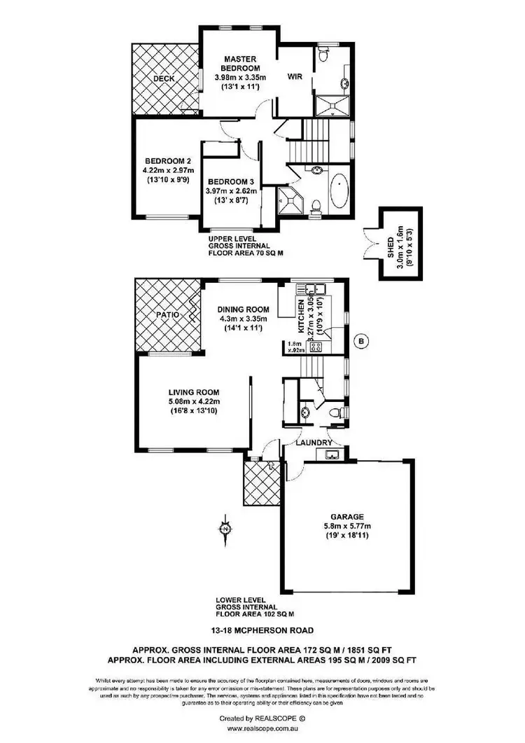 Floorplan of Homely townhouse listing, 13/18 McPherson Road, Sinnamon Park QLD 4073